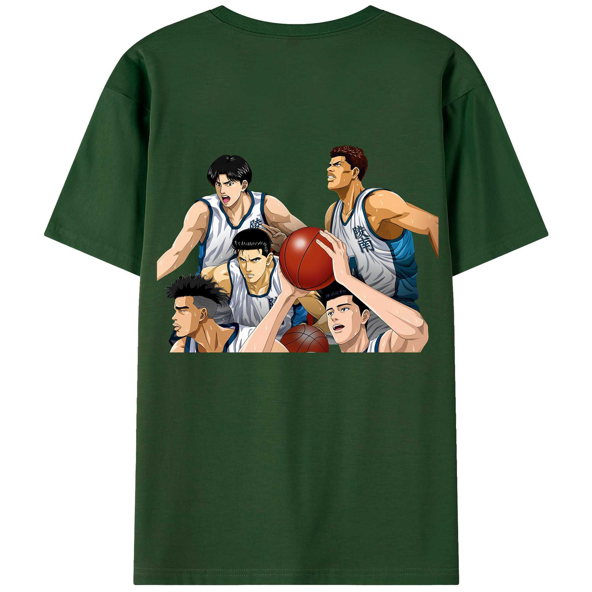 SLAM DUNK／スラムダンク 綿100％半袖Tシャツ（背面プリント）